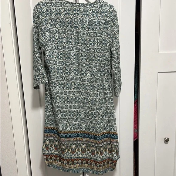 Carre Noir Bohemian Patterned Dress with Tassels - Picture 6 of 6